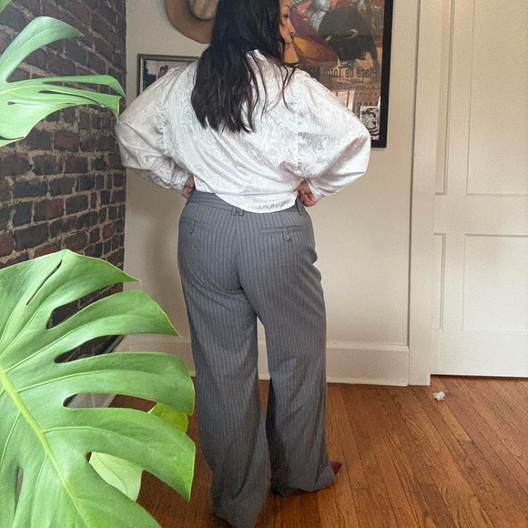 Y2K Pinstripe Trousers - Picture 4 of 7